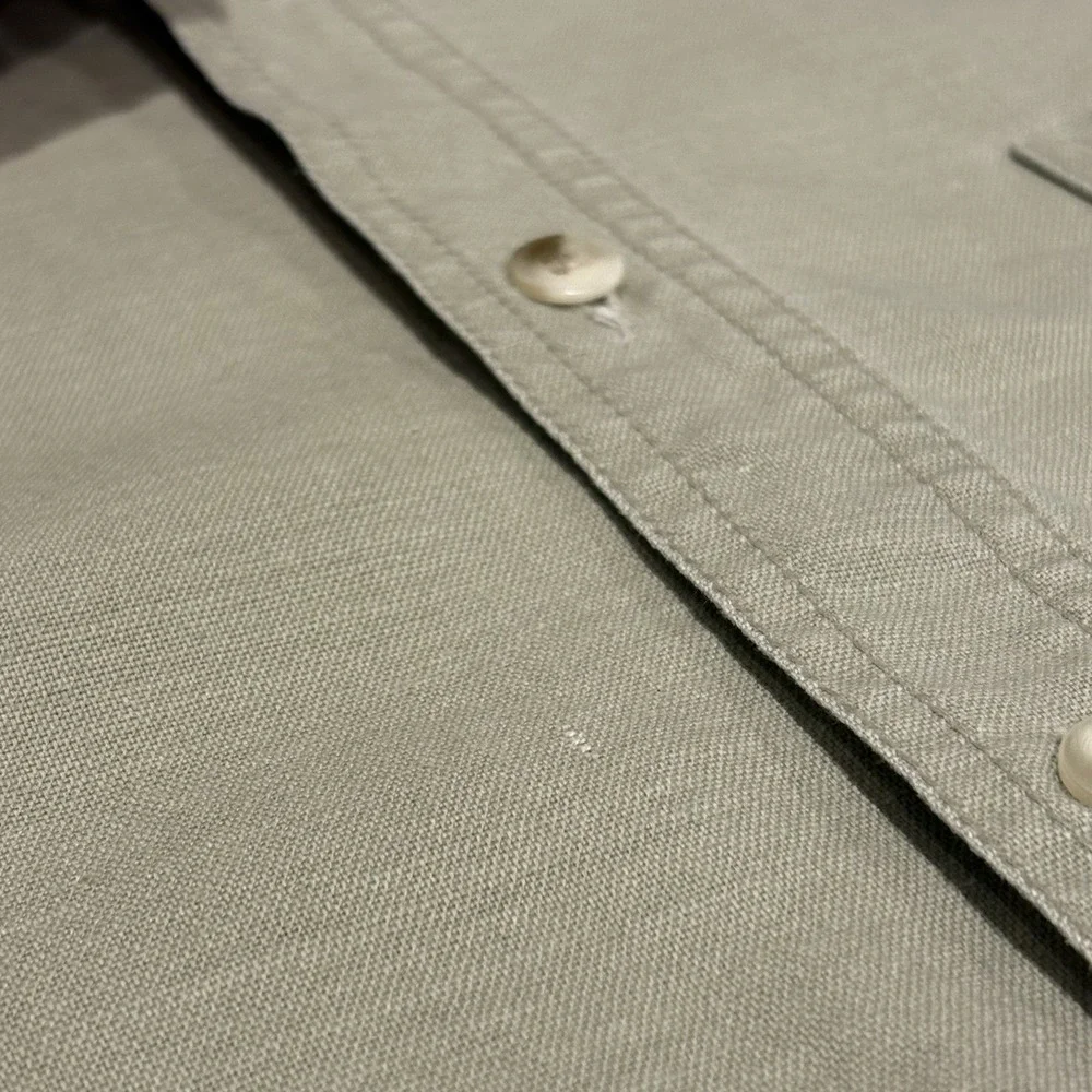 Vintage 90s County Seat JeansWear Men's Button Down Oversized Color Block Medium